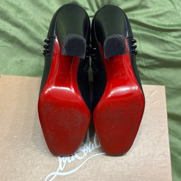 Christian Louboutin Black Studded Women's Boots - Picture 5 of 8